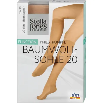 Dámské punčochy Stella Jones podkolenky 20DEN,velikost 35-38 champagner