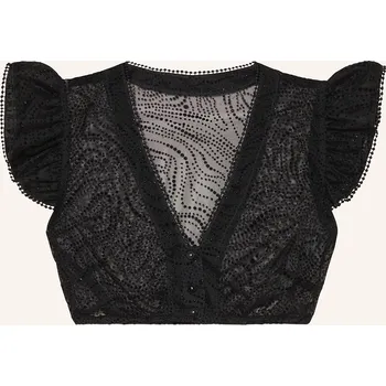 Dámská halenka Johann & Johanna Dámská Dirndl Halenka Ze Síťoviny, černá, 36