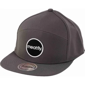 Kšiltovka Kšiltovka Meatfly Yuto 6 Panel Snapback 2025 Grey Embroidery Universal