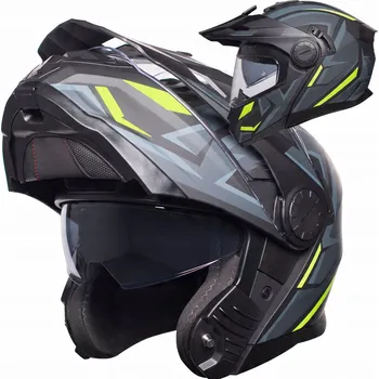 Helma na motorku Motocyklová přilba vyklápěcí Horn XS 53-54 sluneční clona ECE-06 příprava pro pinlock interkom