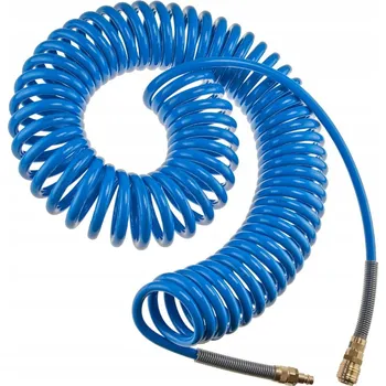 Příslušenství ke kompresoru Pneumatická spirálová hadice PU, nelámavá, ke kompresoru 8x12mm, délka 15m