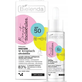 Pleťové sérum Bielenda Beauty Molecules Ochranné sérum v kapkách ultralehké SPF 50 30 ml