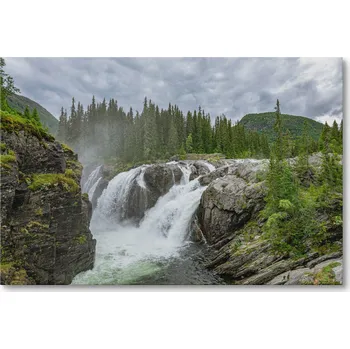 Obraz Obraz na plátně VODOPÁD V NORSKU 40 x 30 cm