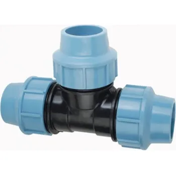 T spoj pro hadici 1" PE - pro tlak 1 atm