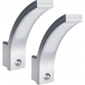 Venkovní osvětlení 2x LED lampa se senzorem pohybu a soumraku 10W IP54