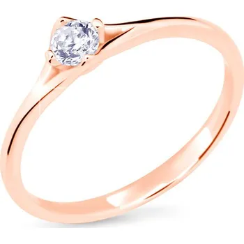 Prsten Cutie Jewelllery - Diamonds Zlatý zásnubní prsten s briliantem Z6721-2957 Velikost: 49