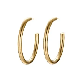 Náušnice Náušnice Luca Barra pozlacené kruhy z chirurgické oceli OK1272