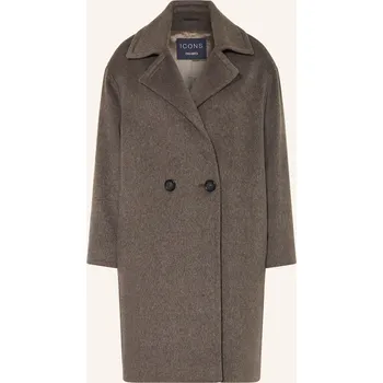 Icons Cinzia Rocca Dámský Kabát, černošedá, 40