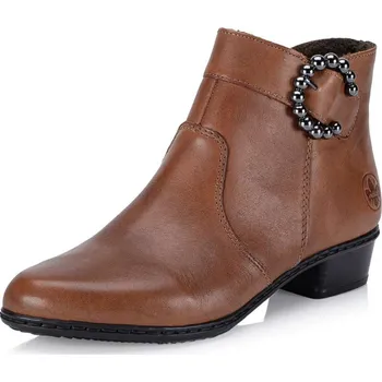 Dámské kozačky Dámská kotníková obuv RIEKER Y0797-24 hnědá W5 38