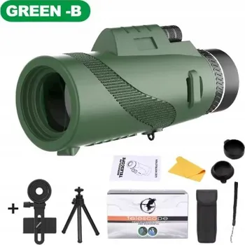 Dalekohled Monokulár 80x100 BAK4 Zoom 5000M Vodotěsný Kompaktní Cestovní Teleskop