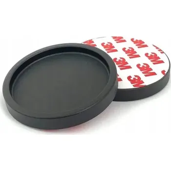 Úchyt pro posuvné dveře kulatý nalepovací Černý