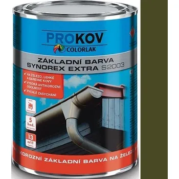 barva na kov COLORLAK Synorex Extra S2003 0,6 l C0599 bažina
