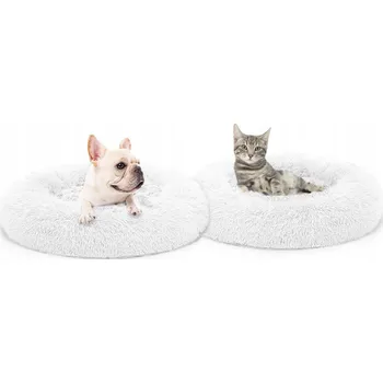 Pelíšek pro psa Pelíšek Unizoo bílý oválný 110 cm x 30 cm