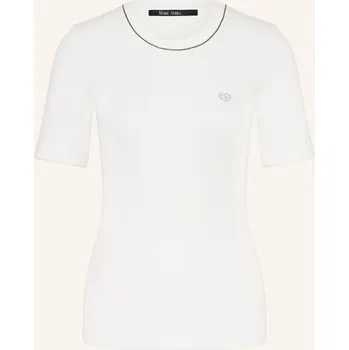 Dámské tričko Marc Aurel Dámské Tričko S Ozdobnými Kamínky, bílá, 36