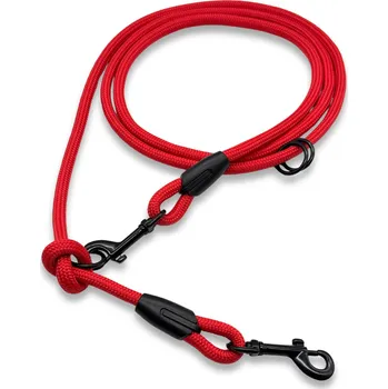 Vodítko pro psa PafDog® Přepínací nastavitelné vodítko 8mm, 11 délek, červené extra pevné DÉLKA VODÍTKA: 2 metry