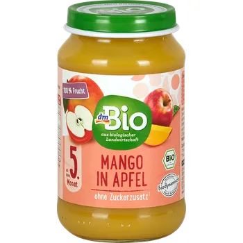 Dětská výživa dmBio bio příkrm jablko & mango