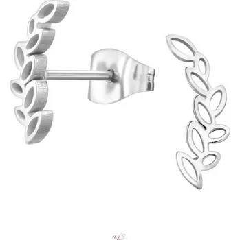 Náušnice Prosperk Náušnice z oceli - větvička Barva: Stříbrná