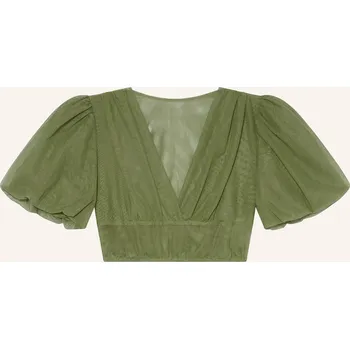 Dámská halenka Johann & Johanna Dámská Dirndl Halenka Ze Síťoviny, olivová, 42