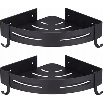 Koupelnový nábytek 2x ROHOVÁ POLICE DO KOUPELNY POD SPRCHU s lepením