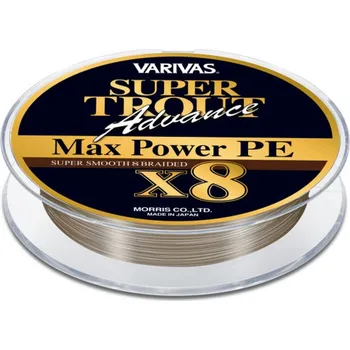 Rybářská šňůra Varivas Super Trout Advance Max Power PE X8 0,165 mm/150 m