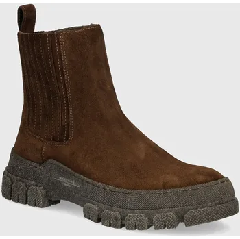 Pánské tenisky Semišové kotníkové boty Weekend Max Mara GENEPI 2425796055600.BR.GENEPI hnědá 89X, EUR 39