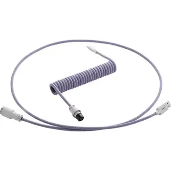 Datový kabel CableMod PRO Coiled Keyboard Cable USB-C - USB-A 1.5m Rum Raisin (CM-PKCA-CWAW-PW150PW-R)