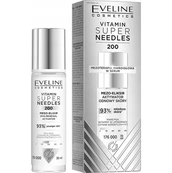 Pleťové sérum Eveline Cosmetics Vitamin Super Needles 200 meso-elixir aktivátor obnovy pleti 30ml