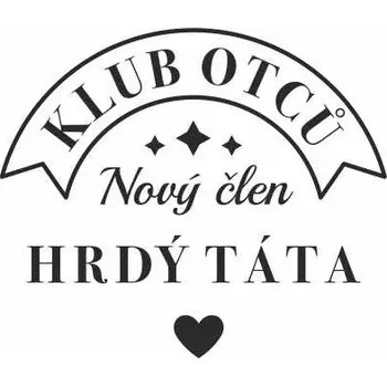 Obraz KLUB OTCŮ, pískování obrázku (Pískování obrázku na sklo z naší nabídky)