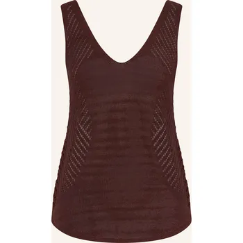 Reiss Dámský Pletený Top Helena, tmavě hnědá, 38