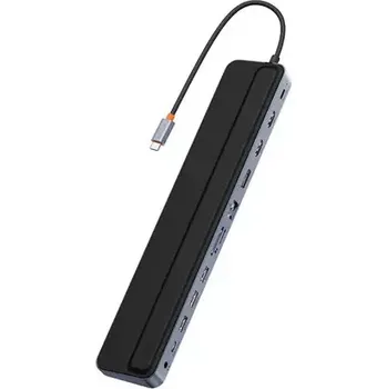Notebook Baseus EliteJoy G2 USB-C rozbočovač 12v1 šedá (WKSX030213)