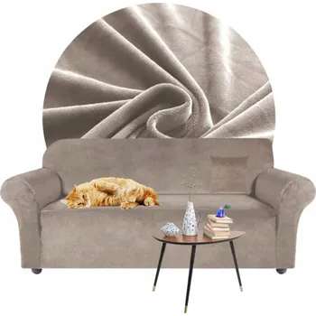 Napínací potah Potah na pohovku (kanape) Domidekor béžový