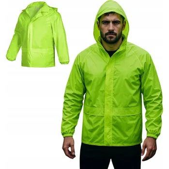 Moto oblečení VODĚODOLNÁ PÁNSKÁ DÁMSKÁ BUNDA DO DEŠTĚ S KAPUCÍ A SÁČKEM S