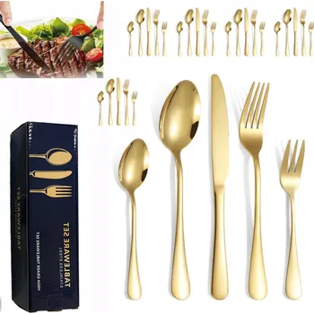 Příbor SADA PŘÍBORŮ 30 ks pro 6 osob, kompletní sada příborů krabička