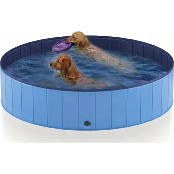 Obraz Bazén pro Psa/Děti Skládací Rozkládací 120 cm Bez Nafukování na Léto B02