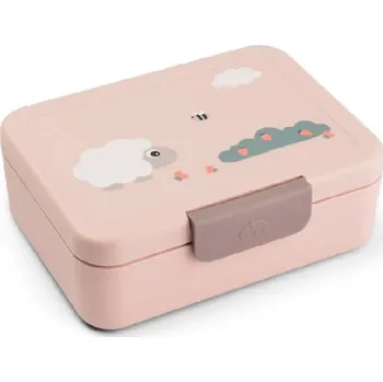 Svačinový box DONE BY DEER dětská svačinová krabička TINY FARM Růžová