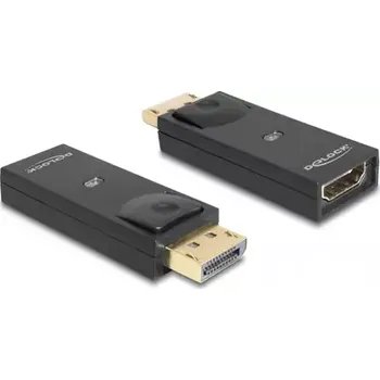 Kabel do PC Delock Adaptér DisplayPort 1.1 (M) - HDMI (F) pasivní černá (65258)