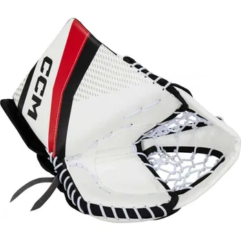 Detská brankárska lapačka CCM YT Flex 3 Farba: bielo/čierno/červená, Pravák, ľavák: ľavá