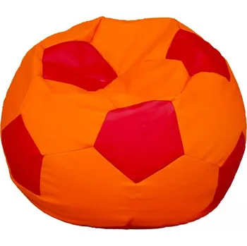 Taburet Sedací vak - míč 80 cm - oranžová + červená