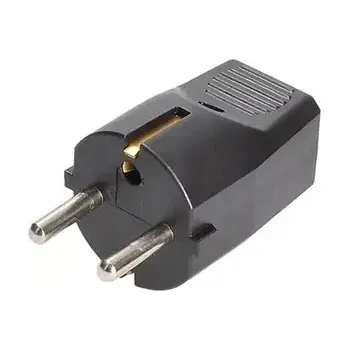 Elektrická zásuvka Solight P58B zástrčka přímá černá (8592718036201)