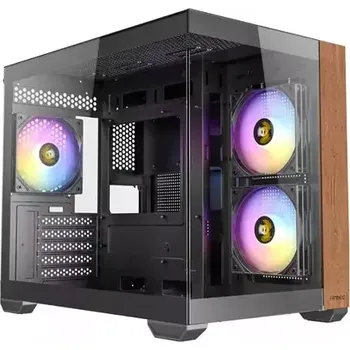 PC skříň Antec CX600M Wood černá (0-761345-10138-7)