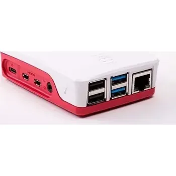 Počítač Raspberry case Original bílo-růžová pro Raspberry Pi 4 B (RB-CaseP4+06W)