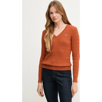 Pánský svetr Svetr Gant 4800101 oranžová 28X, vel. S