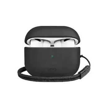 Pouzdro na mobilní telefon Uniq Terra kožené pouzdro pro Apple AirPods 2021 černá (8886463676820)