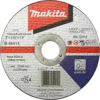 Řezný kotouč Makita B-46414 Řezný kotouč na ocel 125 x 2.5 x 22.23 mm (B-46414)