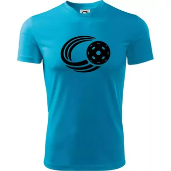 Chlapecké oblečení Florbal míček - Dětské triko sportovní (dresovina) - 134 cm/8 let ( Světlý tyrkys )