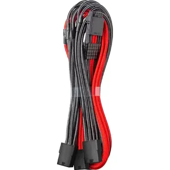 Kabel do PC CableMod PRO ModMesh 8-Pin PCIe Trojtý prodlužovací kabel 45 cm - černo-červená (CM-PCAB-16P3-N45KKR-5PK-R)