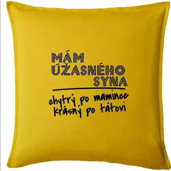 Polštář Mám úžasného syna - Polštář 50x50 - 50x50 - Pouze potah ( Žlutá )
