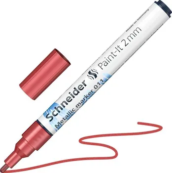 Akrylový popisovač SCHNEIDER Paint-It 2mm, metalický červený