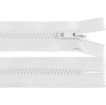 Zip Kostěný zip No 5 délka 16 cm Varianta: 101 bílá, Balení: 1 ks