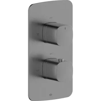 Vodovodní baterie KFA Armatura Malaga Gun Metal Grey sprchová baterie pod omítku s termostatem grafitová 5759-001-61